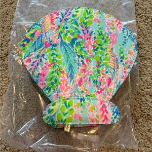 Lilly Pulitzer Multicolor Shell Makeup Brush Pouch